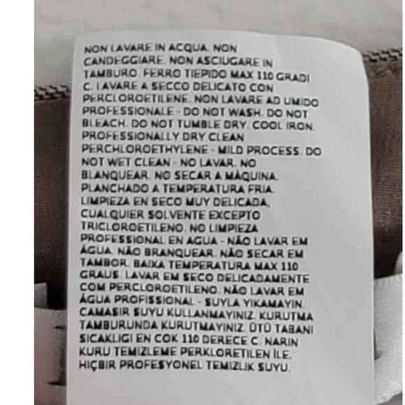 MaxMara Max Mara Fazio Wool Silk Blend Flared Hem Dress Gray Beige 10 - Picture 5 of 12